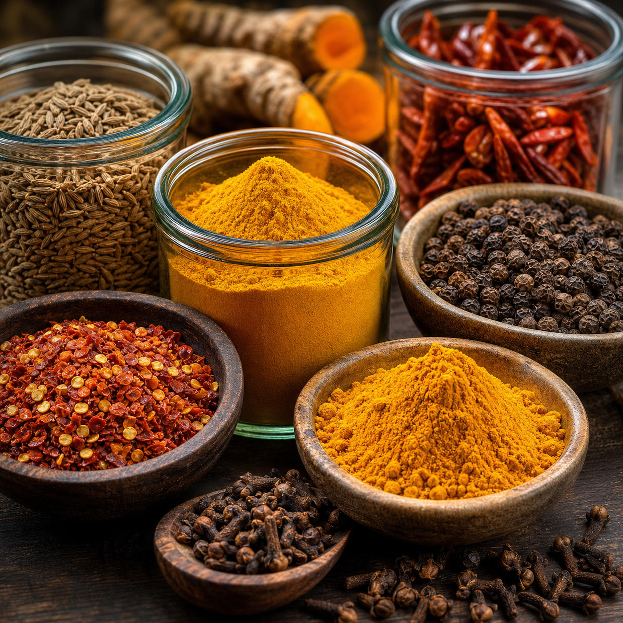 Whole and ground spices